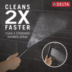 Delta 2-Setting Matte Black Wall Mount Handheld Shower Head with ProClean Spray, Hand Held Shower Head and Hose with High Pressure Spray, Matte Black 55537-BL - Image 2