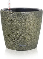 Dexceder 11x10 Self Watering Planter (Black Gold Crackle) by Dexceder