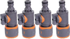 1/5pcs ABS Quick Water Connecter Garden Hose Adapter with Shut-Off Valve Fittings Tubing Repair Watering Gun Nipple Adapters(1pcs) - Image 2