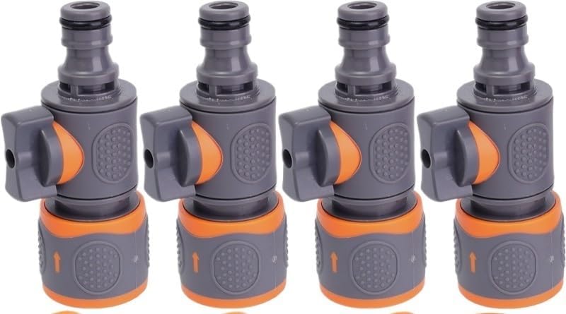 1/5pcs ABS Quick Water Connecter Garden Hose Adapter with Shut-Off Valve Fittings Tubing Repair Watering Gun Nipple Adapters(3pcs) - Image 2