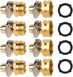23GB corro*/sion Aluminum Garden Hose Repair Connectors Suitable for 3/4 Inch Hoses with Stainless Steel Clamps 4pcs - Image 3