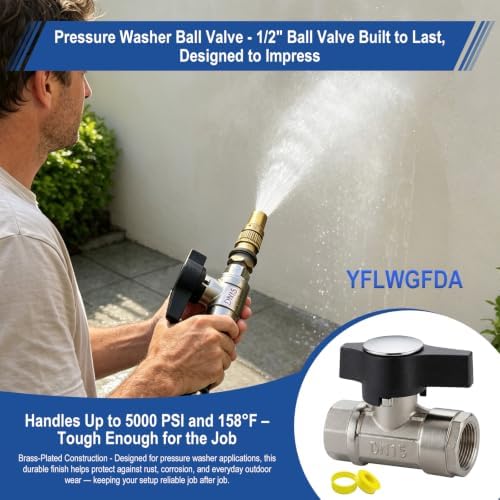 Ball Valve Pressure Washer, DN15 1/2" Ball Valve,Pressure Washer Ball Valve - Image 2