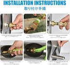 Generic Stainless Steel Garden Hose Holder Kit，Freestanding/Wall Mount Metal Hose Reel，Easy to Install, Suitable for Watering Plants and Washing Cars.(20m) - Image 7
