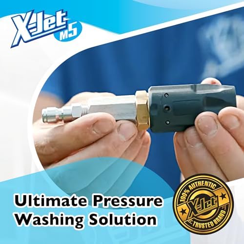 X-Jet M5#25 Kit | 8.5+ GPM | Adjustable Long-Range External Injection Variable Pressure Washing Nozzle | Perfect for Washing Residential & Commercial Properties from the Ground | W/ 2000 to 4500 PSI - Image 2