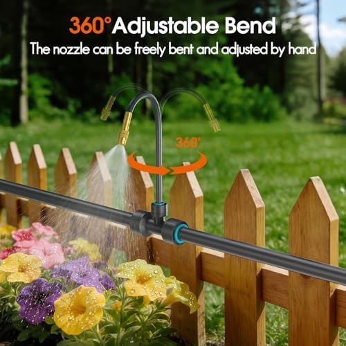 98FT 1/2" Drip Irrigation System Kit with Water Timer for Garden - Image 3