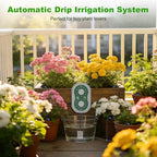 50FT Automatic Plant Watering System with Timer, Rechargeable Drip Kit - Image 2