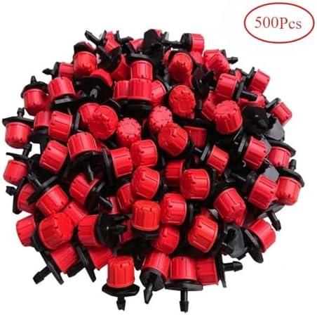 Garden supplies 50-800pcs Adjustable Irrigation Drippers Sprinklers 1/4'' Emitter Dripper Micro Drip Irrigation Sprinklers Nozzle(500 PCS) - Image 2