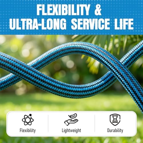 Garden Hose 75 ft, Non-Expanding Lightweight Kink-Free Flexible Water Hose - Image 7