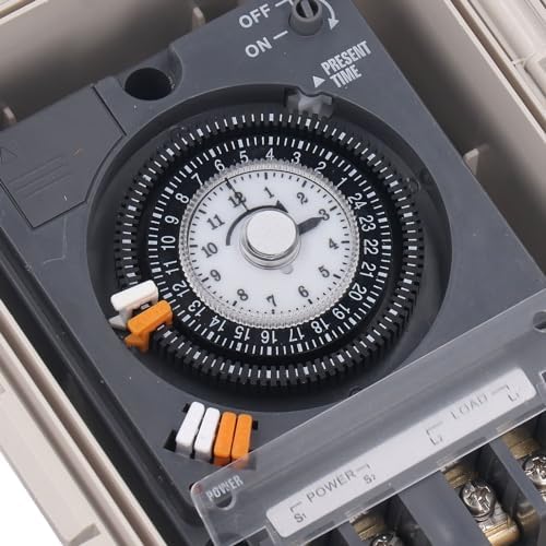 Mechanical Timer Switch Rainproof 24H Cycle Time Relay for Water Heater Street Lamp Irrigation ABS - Image 4
