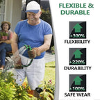 50FT Lightweight Garden Hose, Brass 3/4", 10-Pattern Nozzle - Image 6