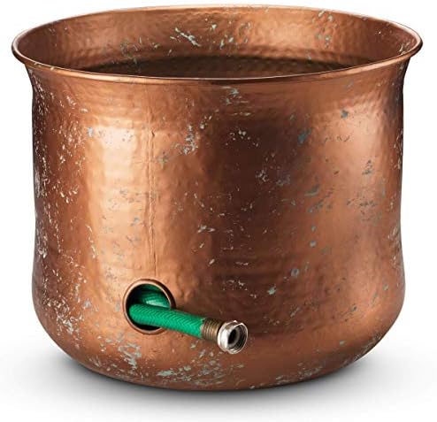 Garden Hose Pot Holder | Water Hose Container Pot For Outside or Indoor Use | Expandable Water Hose Hider Storage Organizer No Lid by Cololight