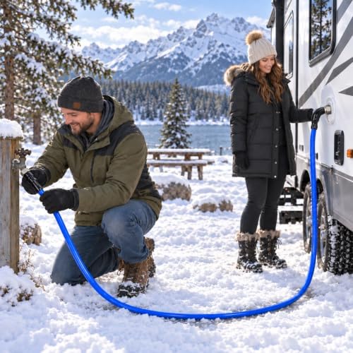 15FT Heated Water Hose for RV, -45°F Anti-Freeze RV Drinking Heated Hose - Image 2