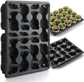 RooTrimmer 20 Cell Plant Trays for Carrying 3 inch Round Nursery Pots, Sturdy Plastic Trays Suitable for Holding 100 pcs Peat Pots ((5 Packs - Trays Only, Pots Not Included)) by RooTrimmer