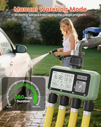 4 Zone Sprinkler Timer, Programmable Water Timer for Garden Hose - Image 5