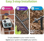 Raindrip R560DP Drip Watering System, Automatic Drip Irrigation System with Timer for Containers and Hanging Baskets, Waters up to 20 Plants, Includes 20 Drippers, Black - Image 5