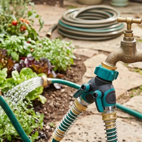 Fafeicy 3/4 Inch Y Garden Hose Connector, 2 Way Water Splitter - Image 6
