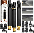 Heavy Duty Adjustable Twist Hose Nozzle Jet Sweeper Nozzle, High Pressure Water Hose Nozzle with Three Spray Modes, Hose Nozzle High Pressure for Garden Hose, Car Wash, Driveway, Outdoor (3PCS) by MIZSXF