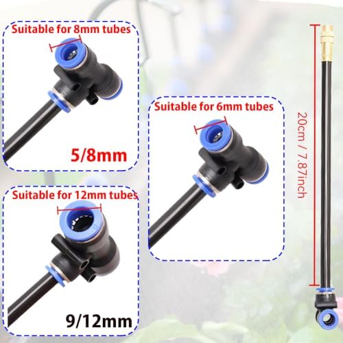 Drip Irrigation Kit with 360 Adjustable Brass Misting Nozzles - Image 3