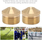 10Pcs Brass Mist Nozzle, Fine Spray Sprinkler Head for Misting Cooling System, Heavy Duty Patio Misters for Cooling Outdoor Garden Lawn Greenhouse (G3/4in 10.4CM) - Image 3