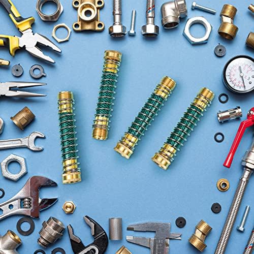 Moxweyeni 6 Pack Garden Hose Adapter, Brass Kink Protector Coil Spring - Image 4