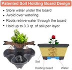 GameXcel Vertical Planter Tower - 7 Tier Stackable Garden Planters with Wheels and Garden Tool Set Plant Pots for Strawberry Herb Flower and Vegetable Indoor Outdoor Use Dark Gray - Image 6