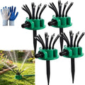 360° Coverage Precision Irrigation Sprinkler, Multi Directional Lawn Sprinkler System for Yard, Automatic Rotating Water Sprinkler with Spike Base, Above Ground Sprinklers for Garden & Grass (4pcs) by LPFKYT