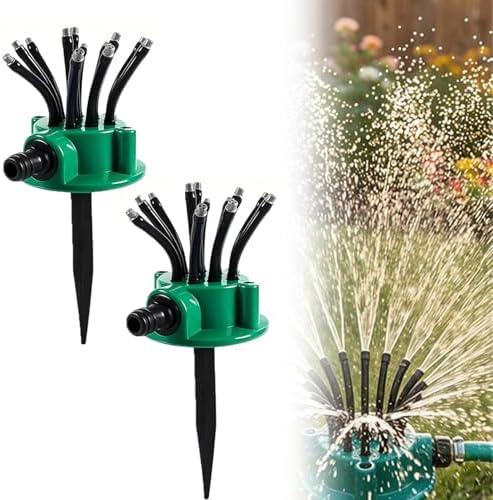 360 Multi Directional Lawn Sprinkler,Versatile Garden Irrigation Sprinkler in Ground,Flexible Coverage Precision Degree Lawn Sprinklers Watering Sprayer System for Yard (2pcs) by Unknown