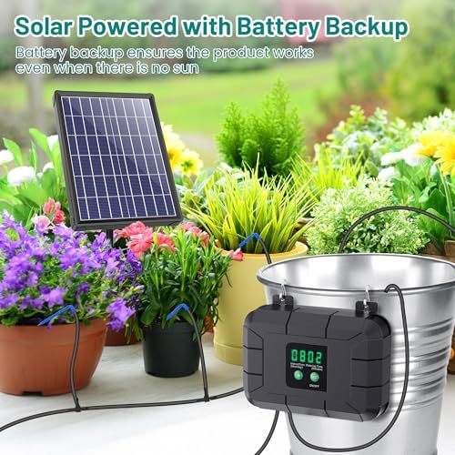 Biling 8W Solar Irrigation System with Battery for Garden - Image 4