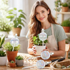 17 oz Extra Large Plant Watering Globes, Glass Self Watering Globes, Rainbow Gradient Self Watering Planter Insert, Watering Bulbs, Automatic Plant Waterer for Indoor Outdoor Plants (4 Pack) - Image 3