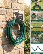 Yak Garden Hose Holder Metal Wall Mount Heavy Duty 125'5/8" Hose Hanger - Image 2