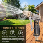 Metal Handheld Water Hose Nozzle with Adjustable Spray Patterns 3/4 Thread - Image 3