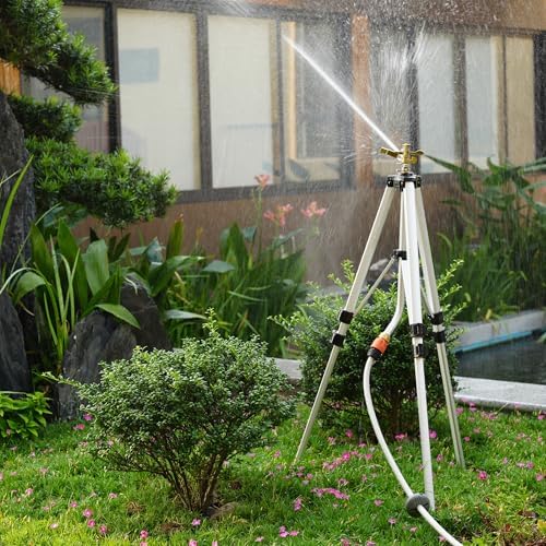 Strongway Pulsating Sprinkler on Tripod, 85 Ft. Diameter Coverage, 6500 Sq. Ft., 3/4 in. Connection, Adjustable Height, Adjustable Full and Partial Circle Pattern, Metal Construction, for Lawn and - Image 6