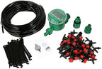 Self Watering Drip Irrigation System Automatic Timer 20m Micro Garden Hose Kit for Plants Greenhouse Patio Atrium Plastic 65.6ft Long by Mavaol
