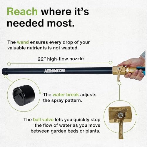 Aeromixer THE HOSE 1 Inch Garden Hose 100 Ft All-In-One Watering Kit - Image 6