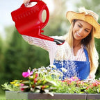 Water Can for Plants, 2 Gallon Modern Durabl Leakproof Watering Pot with Removable Long Spout Sprinkler Head,Plastic 2026 New Large Plastic Watering Can for Flower Outdoor Bonsai Garden (Red) - Image 3