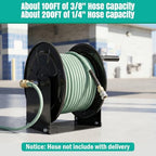lesolar Pressure Washer Hose Reel,100FTx3/8'' / 200FTx1/4'' - Image 2