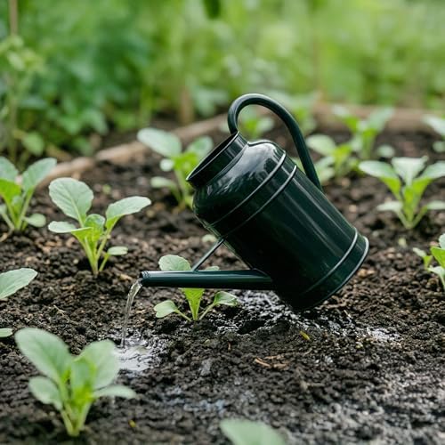 ‌2.3-Gallon Metal Watering Can,8.7L Galvanized Watering Can for Outdoor Plants with Removable Long Silver Spout - Image 7