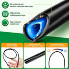 1/4 Drip Irrigation Tubing 200FT, Built-in 0.5 GPH Emitters, 6 Inch Spacing - Image 3