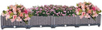 YSUEFIJO Planter Box Outdoor Raised, Raised Garden Bed for Vegetables, Garden Bed Kit Plastic, with Drainage Holes, for Flowers, Herbs, Fruits by WELCOMETOYSUEFIJO