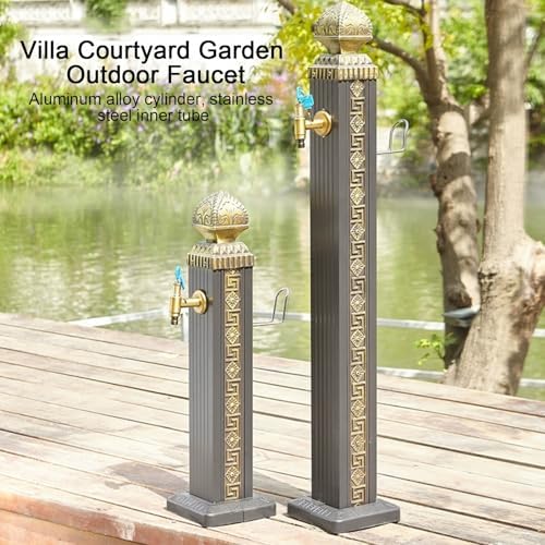 Outdoor Water Spigot, Waters Hose Holder Stand, Freestanding Private Fire Hydrant Suitable for Yard, Garden, Farm(110x10cm/43x4in) - Image 3