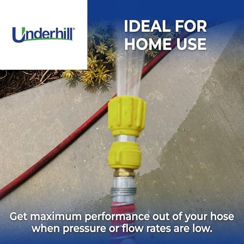 Underhill Magnum Stinger Fireman Style Garden Hose Nozzle NG400 – Heavy Duty Solid Brass Water Spray Nozzle, 11 GPM, 30–100 PSI, 3/4 Inch Thread Inlet, Jet Soak Fan Patterns, Professional Grade - Image 5