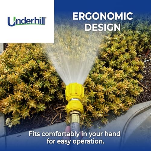 Underhill Magnum Stinger Fireman Style Garden Hose Nozzle NG400 – Heavy Duty Solid Brass Water Spray Nozzle, 11 GPM, 30–100 PSI, 3/4 Inch Thread Inlet, Jet Soak Fan Patterns, Professional Grade - Image 4