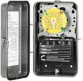 T104R Mechanical Timer Switch,208-277V AC DPST 40A,Pool Pump Switch,Heavy Duty Pool Timers Outdoor,Timer for Lights HVAC Systems,24 Hour 12 ON/Off for Pump, 6 Years Warranty by Unknown