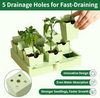 Seed Starter Tray with Handles Easy Transplant 9 Cells - Image 3