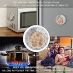 Mechanical Kitchen Timers for Cooking,Hand Drawn Patterns Printed 60 Minute Magnetic Countdown Timer,Cute Cooking Timers with Alarm,Stainless Steel Time Timer Manual No Batteries Required - Image 4