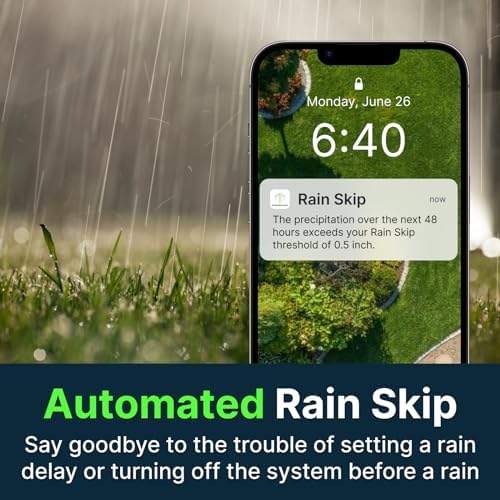 ImoLaza 6 Zone WiFi Smart Sprinkler Controller, ET Master Irrigation Timer - Image 4