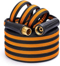Garden Hose 50ft, Kink-Free Lightweight Water Hose, Black-Orange by HODUPdirect