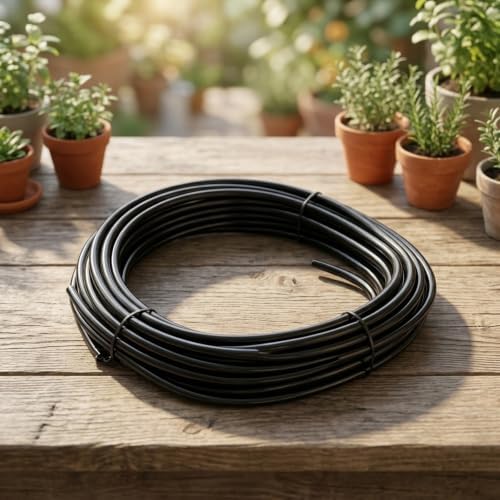 Automatic Solar Irrigation System for Potted Plants, DIY Drip Watering Kit with 30 Timer Modes, 10m Hose and 10 Emitters for Patio Balcony Greenhouse with Solar Panel for battery Backup - Image 7