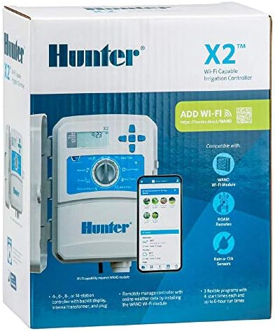 Hunter X2 4 Zone Sprinkler Controller, WiFi Compatible Sprinkler Timer (Pack of 10) - Image 4