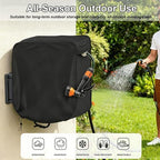 Hose Reel Cover for ELEY 1041 5th Edition 2020, Garden Wall Mounted Hose Storage Cover, Waterproof Portable Hose Protector with Drawstring, Daily outdoor protection,Grey - Image 2